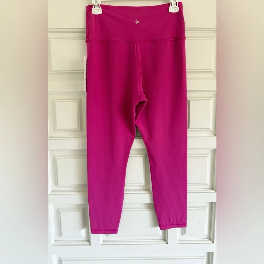 Athleta Transcend Crossover 7/8 Leggings Iceplant Pink Size Large
